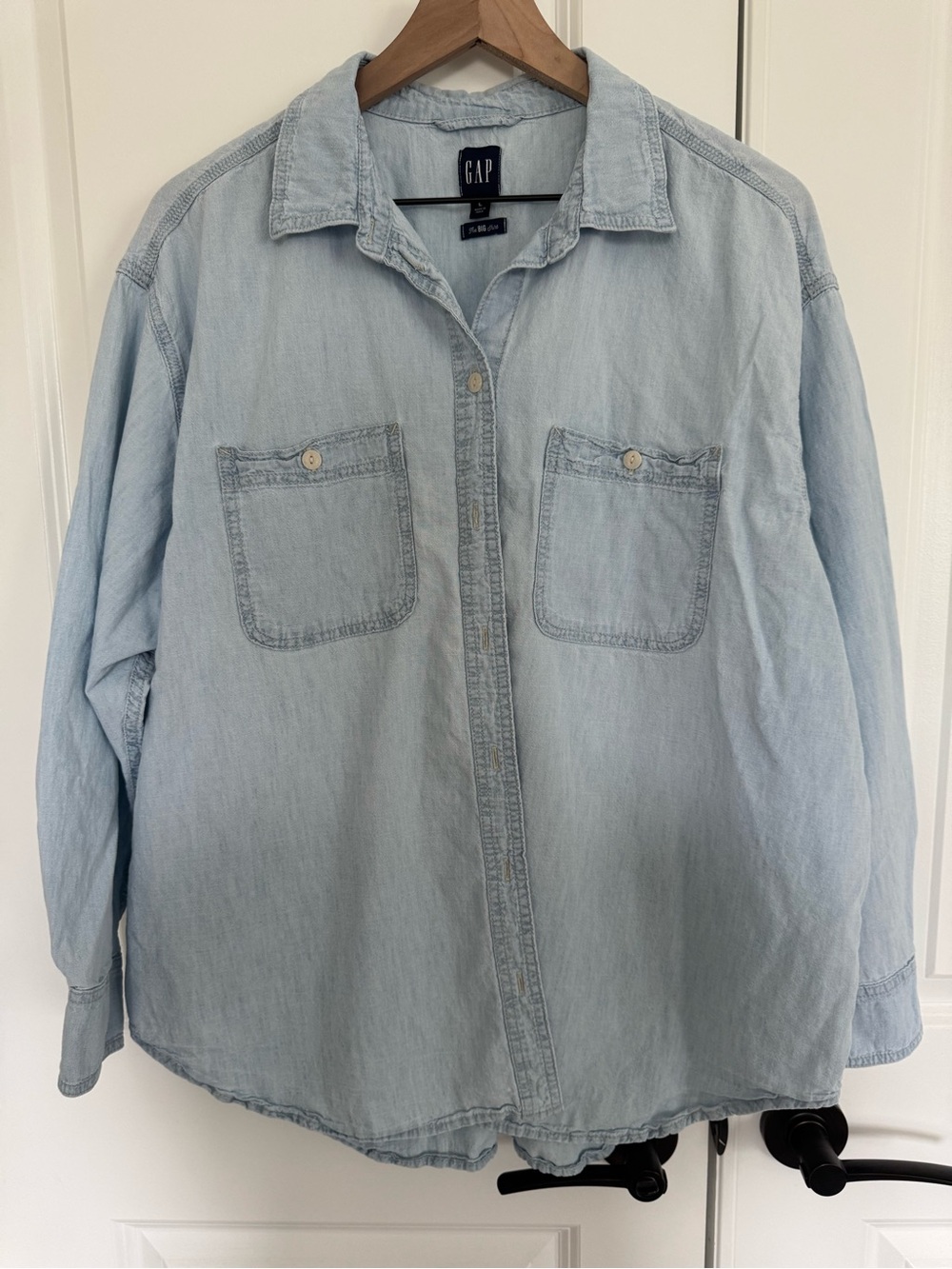 GAP THE BIG Denim Button-Up Shirt